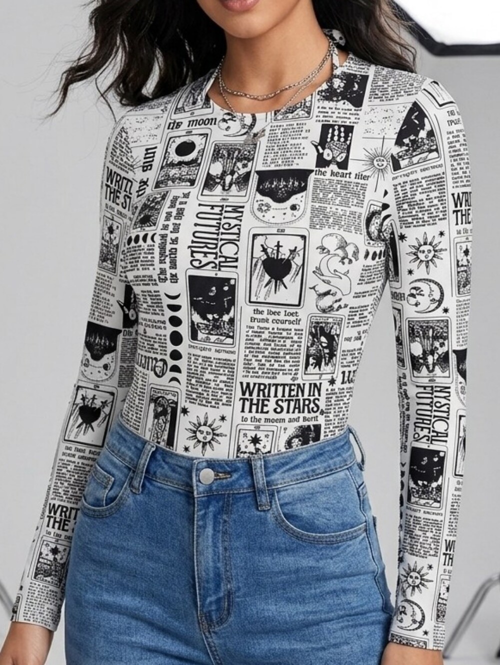 Street Wear Society Graphic Print Bodysuit
